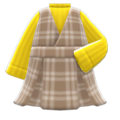 Checkered Jumper Dress (Yellow) NH Icon.png