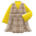 Checkered jumper dress's Yellow variant