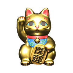 Lucky gold cat (New Horizons) - Animal Crossing Wiki - Nookipedia