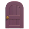 Purple Wooden Door (Round) NH Icon.png