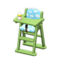 High Chair (Green - Blue) NH Icon.png