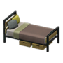 Ironwood Bed (Old - Brown) NH Icon.png