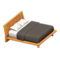 Artful Bed (Orange Wood - Black) NH Icon.png