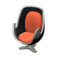 Artsy Chair (Silver - Orange) NH Icon.png