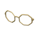 Octagonal Glasses (Gold) NH Storage Icon.png