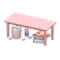 Sloppy Table (Pink - Travel) NH Icon.png