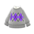 Argyle Sweater (Gray) NH Storage Icon.png