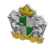 Crest doorplate's Silver & green variant