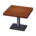 Square minitable's Dark wood variant