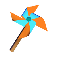 Orange pinwheel