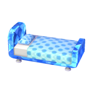 Polka-Dot Bed (Sapphire - Soda Blue) NL Model.png