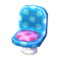 Polka-Dot Chair (Soda Blue - Peach Pink) NL Model.png
