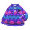 Printed Fleece Sweater (Blue) NH Icon.png