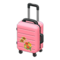 Rolling Suitcase (Pink - Flowers) NH Icon.png
