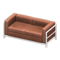 Cool Sofa (White - Brown) NH Icon.png