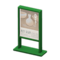 Poster Stand (Green - Pottery Exhibition) NH Icon.png