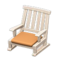 Artful Chair (White - Orange) NH Icon.png