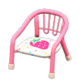 Baby Chair (Pink - Strawberry) NH Icon.png