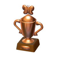 Bronze bug trophy
