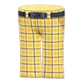 Checkered School Pants (Yellow) NH Storage Icon.png