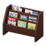 Large Magazine Rack (Dark Wood) NH Icon.png