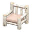 log chair
