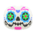 Candy-skull mask's Blue variant