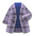 Checkered chesterfield coat's Gray variant