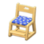 Writing Chair (Natural - Blue)