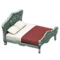 Elegant Bed (Blue - Damascus-Pattern Red) NH Icon.png