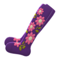 Embroidered-Flower Tights (Purple) NH Icon.png