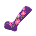 Embroidered-Flower Tights (Purple) NH Storage Icon.png