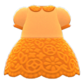 Floral Lace Dress (Orange) NH Icon.png
