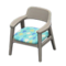 Nordic Chair (Gray - Raindrops) NH Icon.png