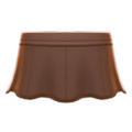 Pleather Flare Skirt (Brown) NH Icon.png