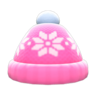 Snowy Knit Cap (Pink) NH Icon.png