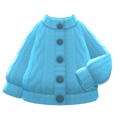 Aran-Knit Cardigan (Light Blue) NH Icon.png