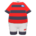 Rugby uniform's Red & black variant