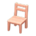 Wooden chair's Pink wood variant