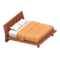 Artful Bed (Cherry Wood - Orange) NH Icon.png