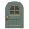 Gray Windowed Door (Round) NH Icon.png