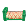 green bed