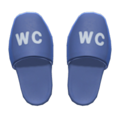 Restroom Slippers (Navy Blue) NH Icon.png