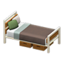 Ironwood Bed (Oak - Brown) NH Icon.png