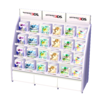 Nintendo 3DS shelf