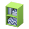 Upright Organizer (Green - Cool Zigzags) NH Icon.png