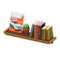 Wall-Mounted Bookshelf (Dark Brown - Cars) NH Icon.png