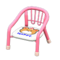 Baby Chair (Pink - Bear) NH Icon.png