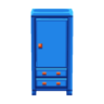 blue wardrobe