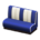 Diner Sofa's Blue variant